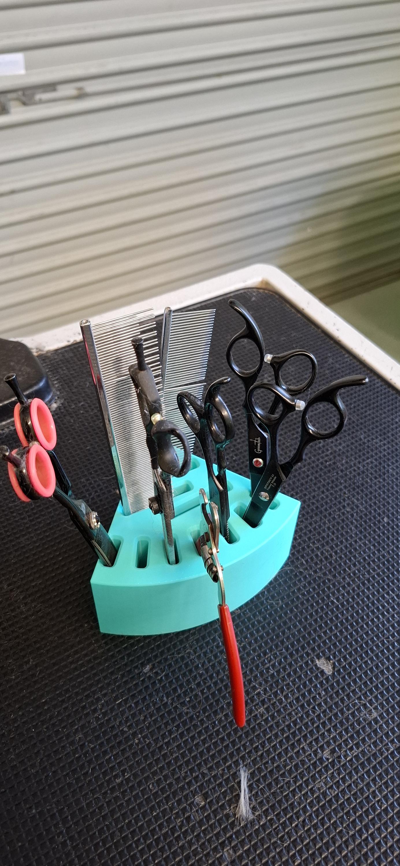 Rotatable Pet Grooming Tool Holder. 3D printed Spin Caddy
