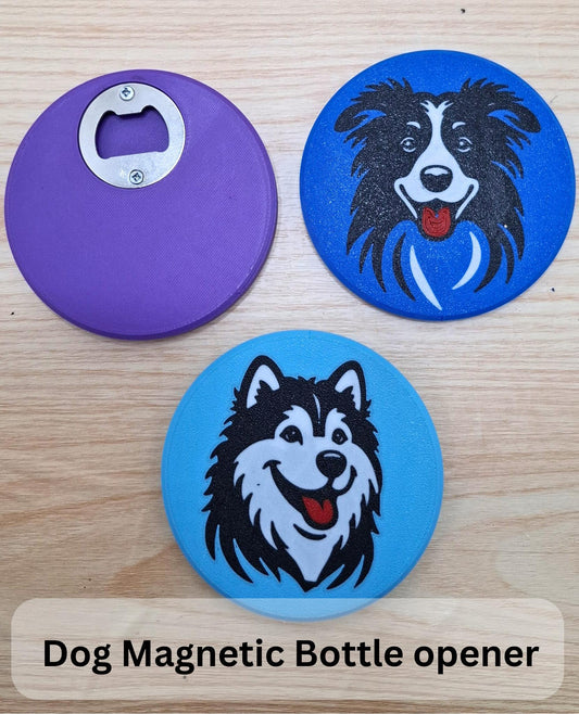 Magnetic Dog Bottle Opener & Coaster- 3D PRINTED collection